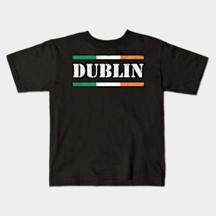 Dublin / Ireland Flag Kids T-Shirt